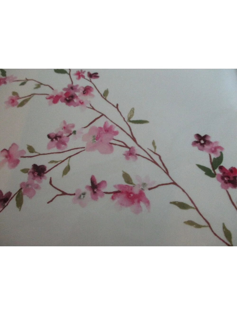 Pottery Barn Blossom Square Dinner Plates Pink Plum Flower Ceramic Set of 2